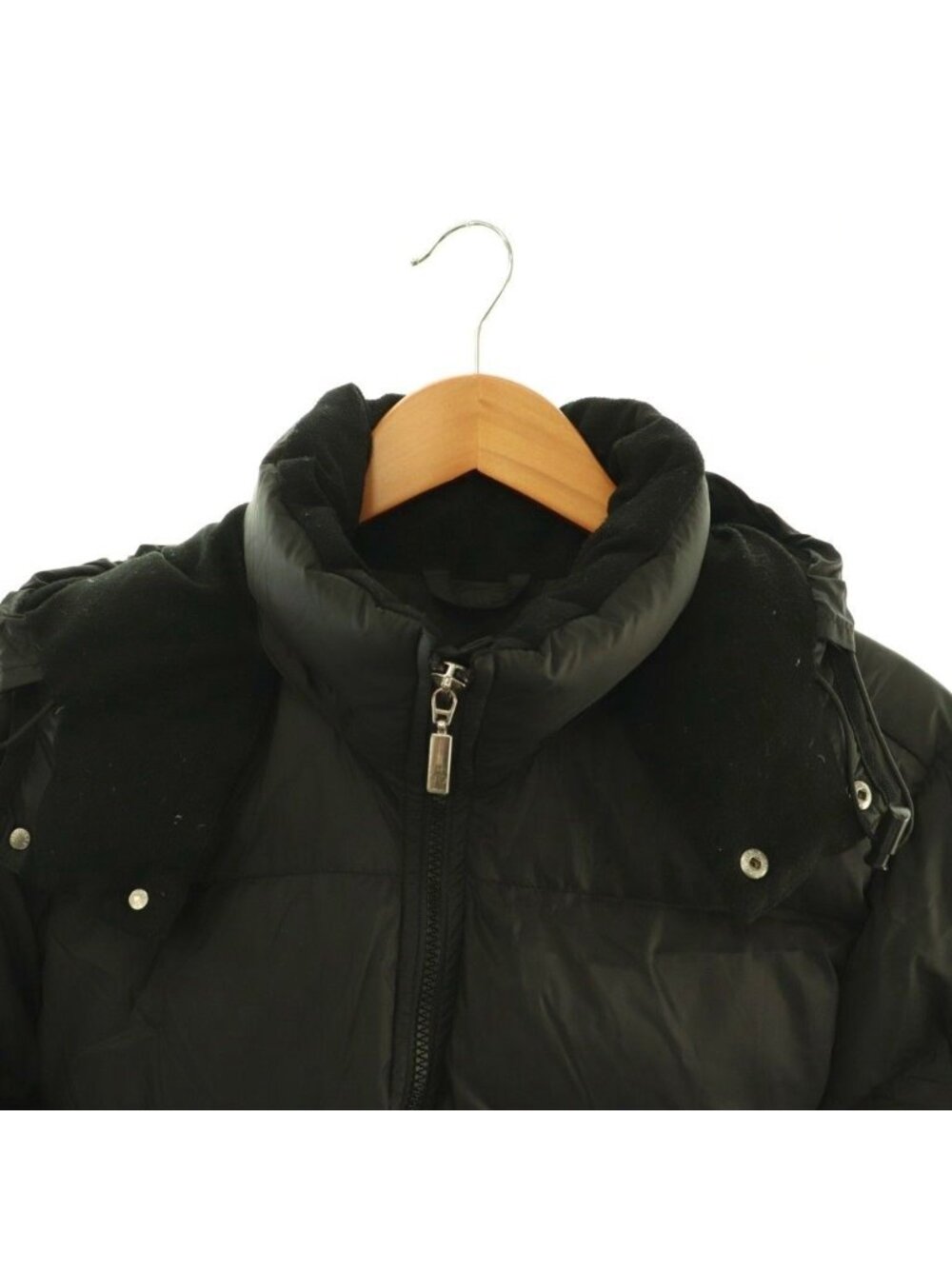 Moncler Cles Down Jacket Outer 0 Black - Picture 4 of 8